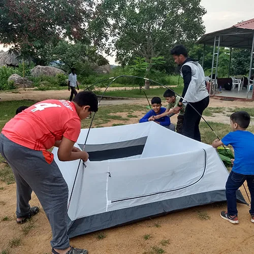 Summer Camp Activities for kids  Tent Pitching