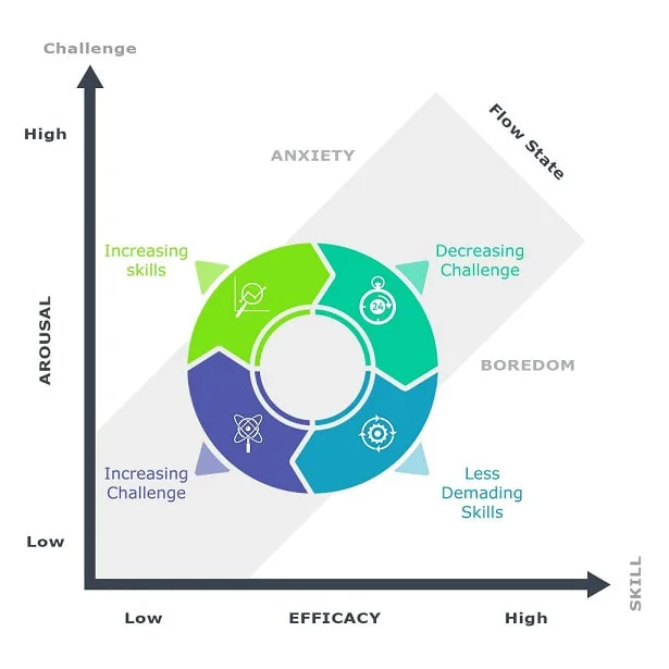 Flow Immersion in Game Learning