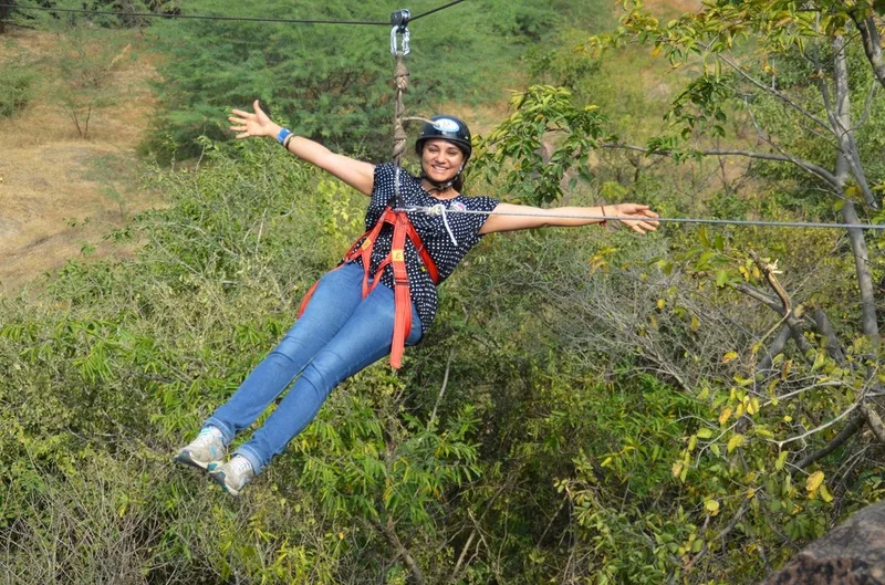 Zip Lining  Adventure Team Outing