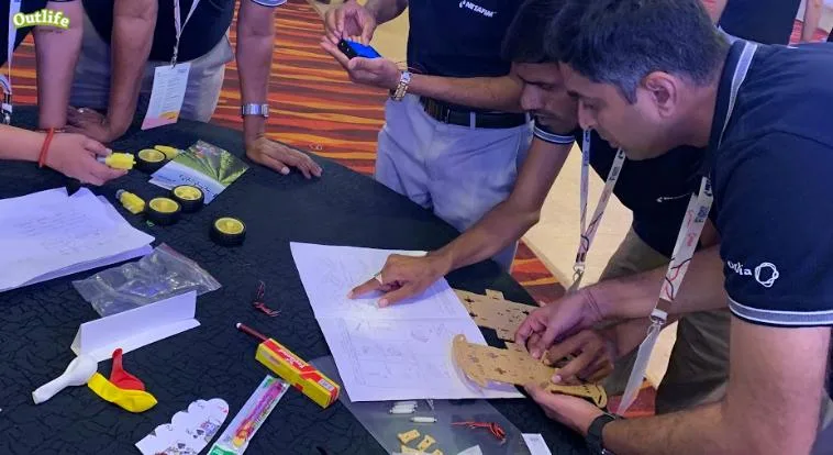 Rc remote car team activity